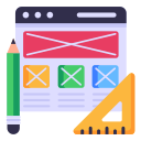 Wireframing Design icon