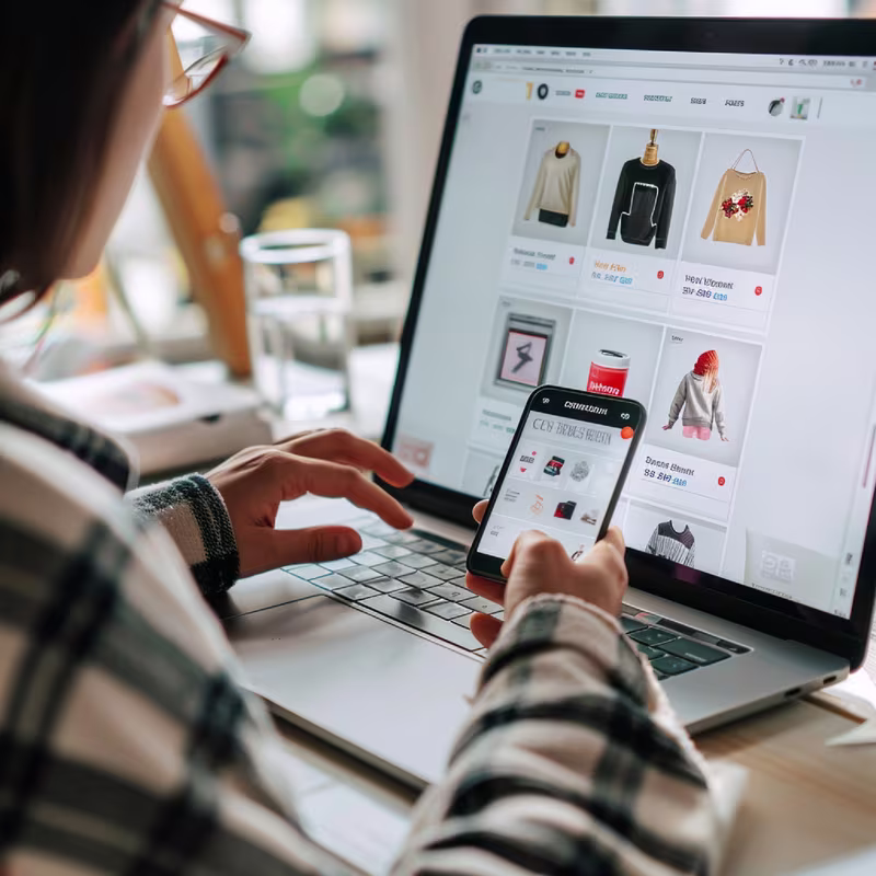 E-commerce Website Development - Hero Section